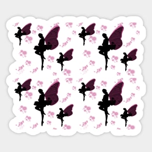 Pink fairies Sticker